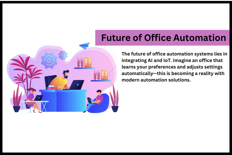 Future of Office Automation By using motion sensors and timers to ensure lights are only on when needed.